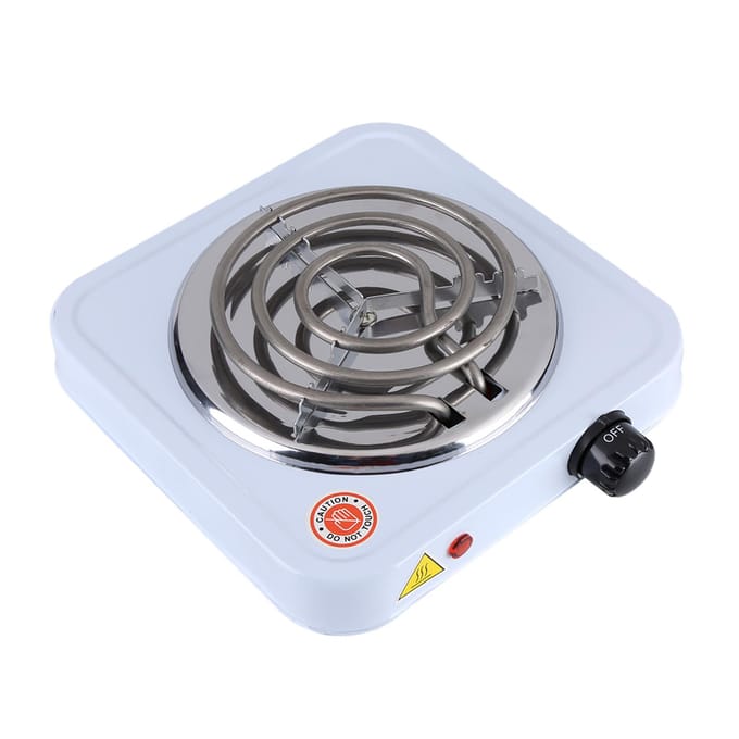 Plaque de cuisson électrique 1000 W pour cuisinière à café white