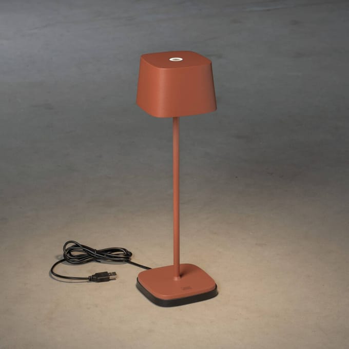 Konstsmide Tuin Tafellamp Capri | 2.2W LED | Aluminium | 2700K/3000K | IP54 | Dimbaar | USB Oplaadbaar