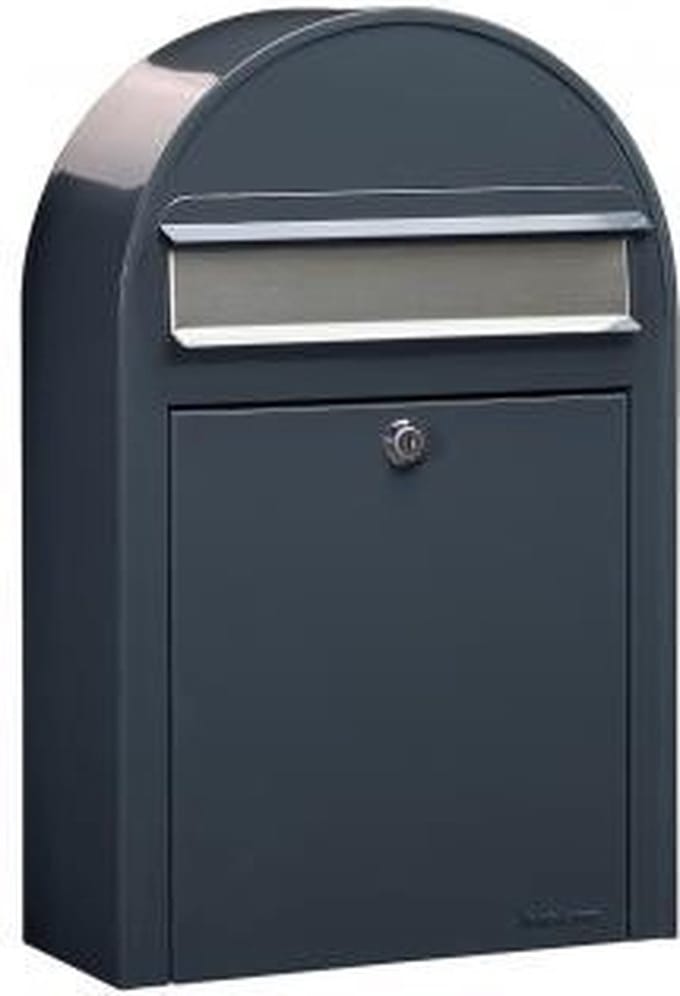 Brievenbus Bobi Classic S Donkergrijs / RVS