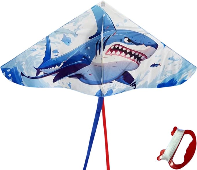Bovista Vlieger Voor Strand - Kite Vliegers - Kindervlieger - Haai