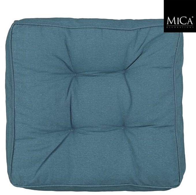Mica Decorations Paddy Matraskussen - 47 x 47 x 10cm - Blauw