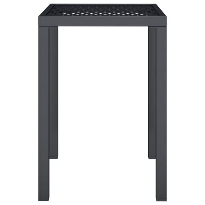 vidaXL - Tuintafel - 50x50x72 - cm - staal - antracietkleurig