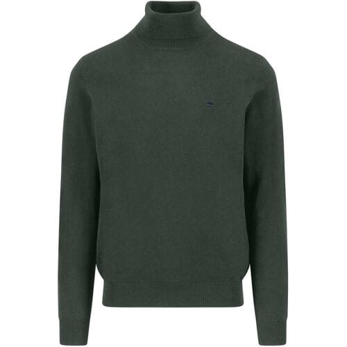 Fynch-Hatton Trui Rollneck Superfine Cotton Dark Ivy / male