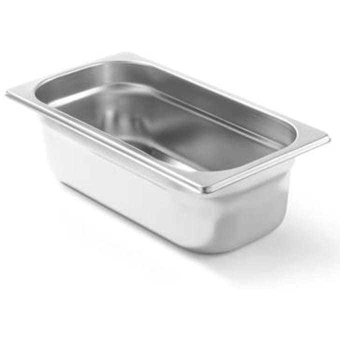 HENDI Gastronormbak – roestvast staal – 4L – 100 mm hoog – stapelbaar