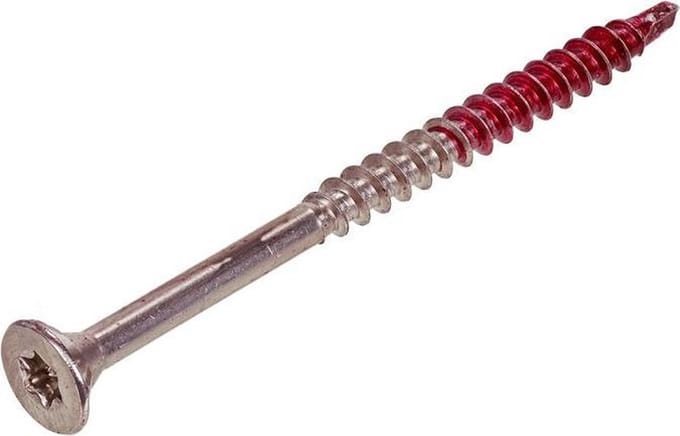 Rotadrill - Hardhoutschroeven - Torx 25 Platkop - 5 x 80mm - Deeldraad - RVS-410 (100 stuks)
