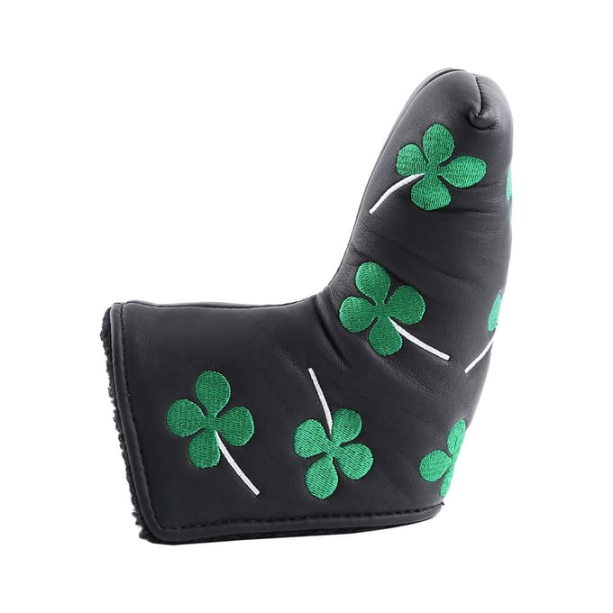 PU Golf Putter Cover Klavertje Vier Headcover Accessoire Voor Golfactiviteit(zwart) zwart