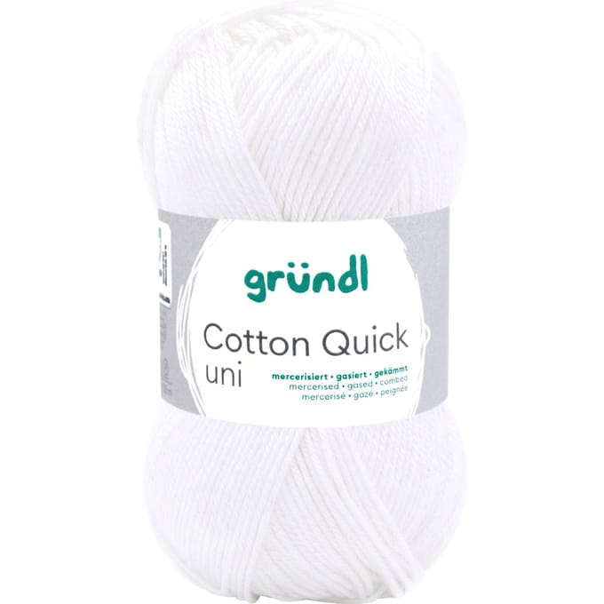 Gründl Wol "Cotton Quick uni" - Kleur 01