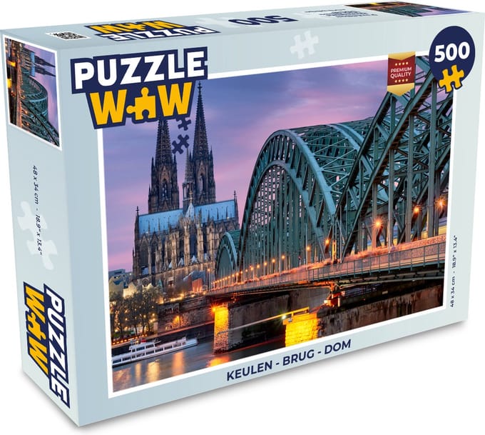 Puzzel Keulen - Brug - Dom - Legpuzzel - Puzzel 500 stukjes