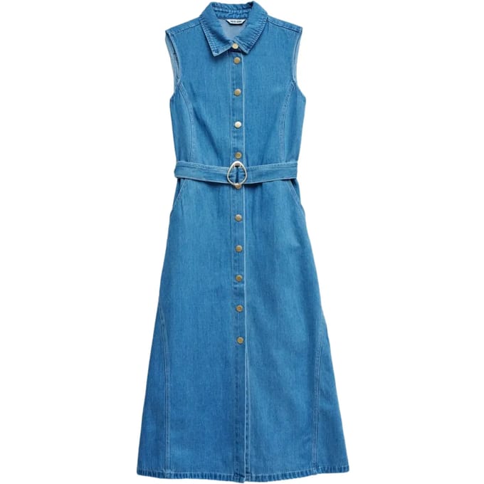 Mouwloze lichtgewicht denim jurk dames Salsa Jeans