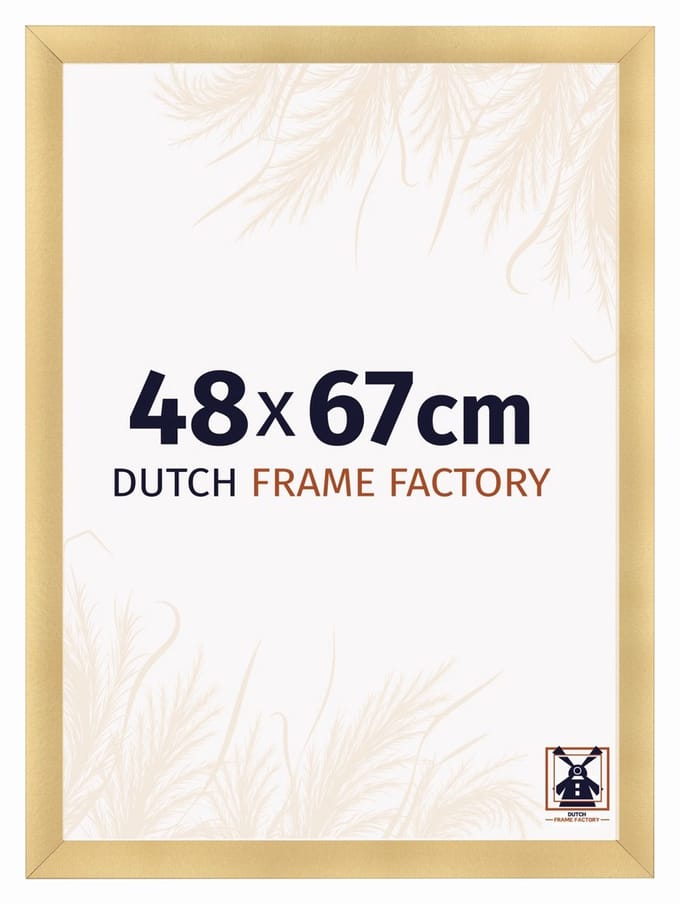 Fotolijst 48x67 cm - MDF - Goud Mat - Praag