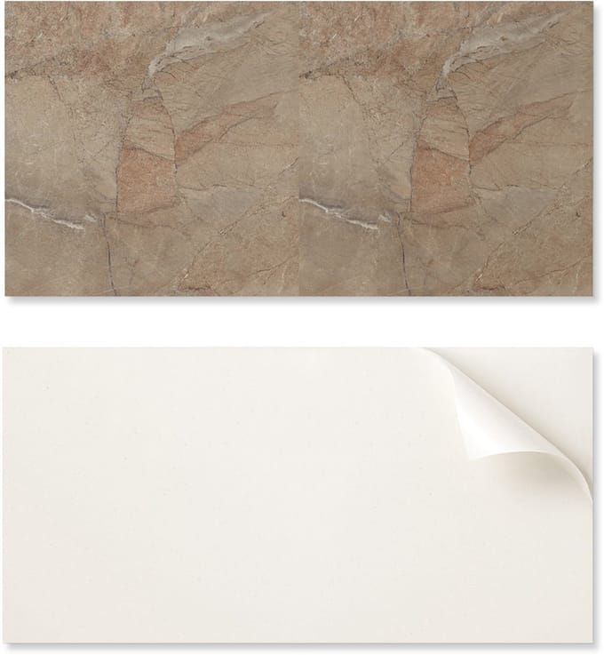 Zelfklevend PVC-eetkamerpaneel met afbeelding, 120x60 cm, natuursteenpatroon