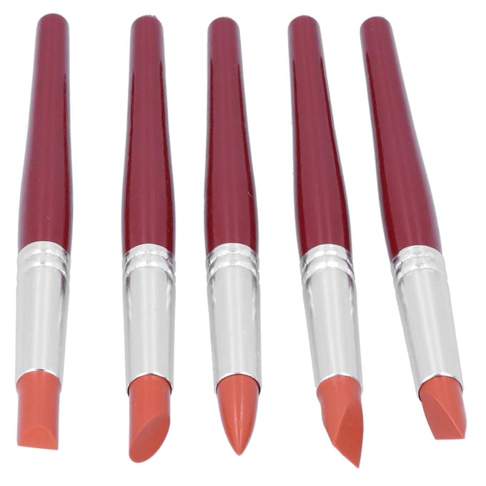 Siliconen Klei Boetseergereedschap Draagbaar Aardewerk Klei Kleurvormer Modelgereedschap Set Rood brown