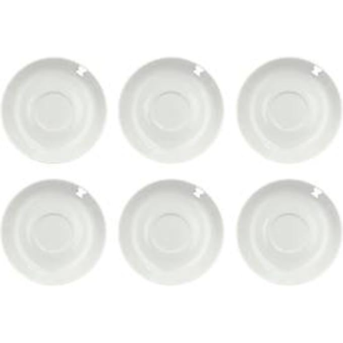 Koffieschoteltje Solea, Ø 150 mm, effen, wit, Porselein, 6 st.