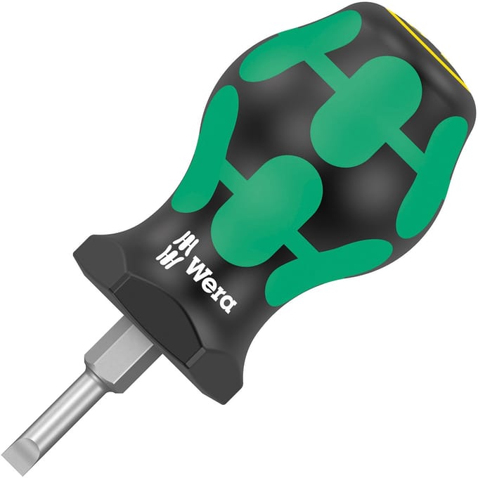 Wera 335 Stubby Platte schroevendraaier Kopbreedte: 6.50 mm Koplengte: 25 mm