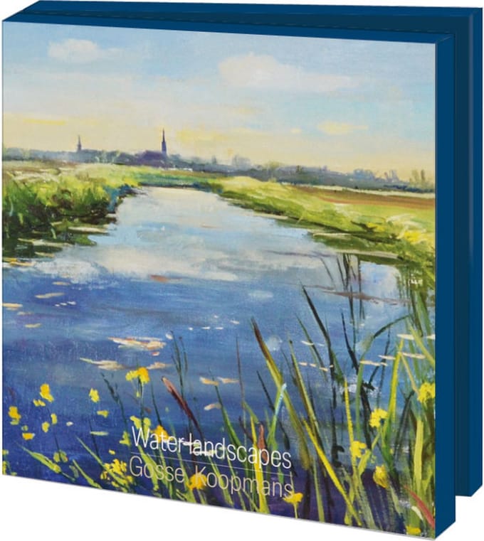Kaartenmapje Water landscapes, Gosse Koopmans 10 Stuks