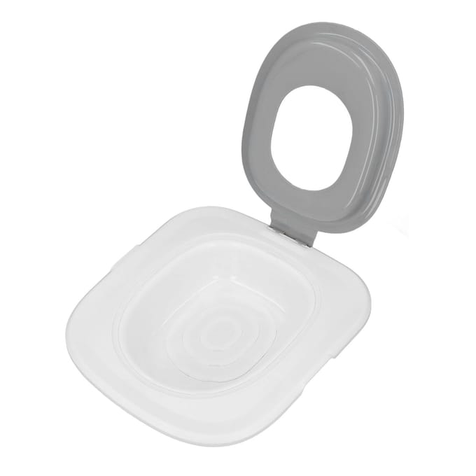 Kattenbak Training Kit Grijs ABS Verwijderbaar Herbruikbaar Kattenbak Trainer voor Thuis Toilet white