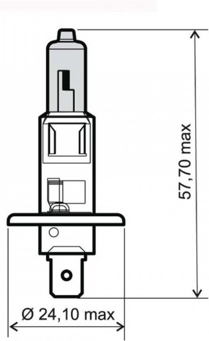 Ampoule Osram pour Scooter Piaggio 200 Beverly 2003 à 2004 AV Neuf
