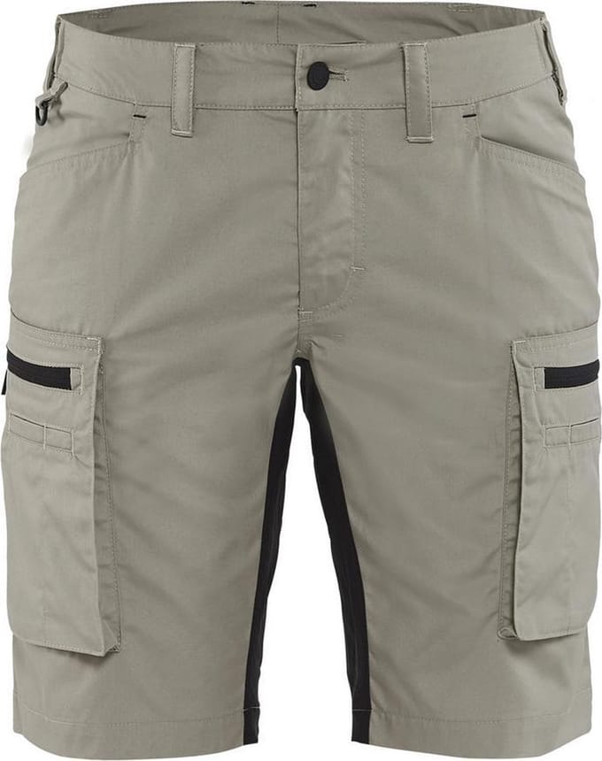 Blaklader Dames Service Short met stretch 7149-1845 - Stone/Zwart - C30