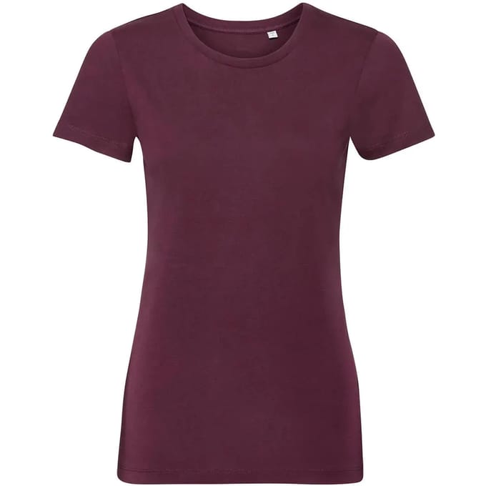 Dames-T-shirt Russell Athletic Pure Organic