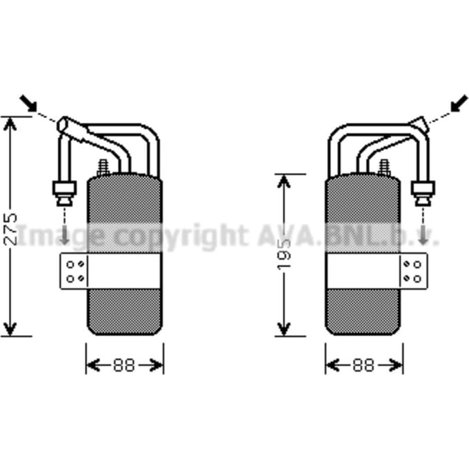 Droger, airconditioningsysteem AVA COOLING FDD386 AVA