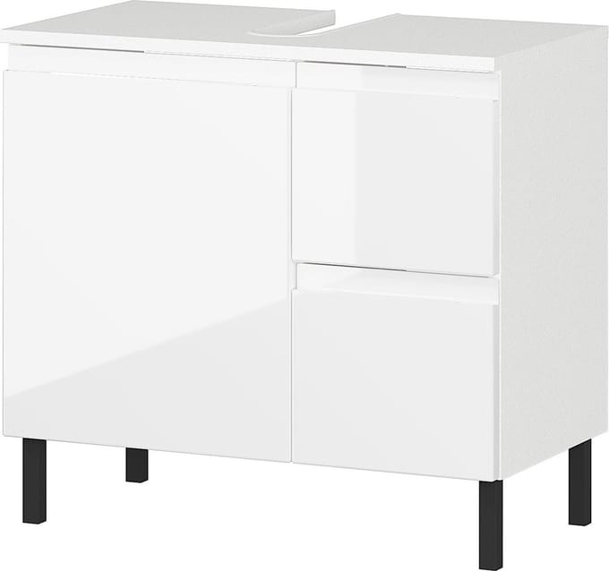 Wastafelkast Abrantes Wit - MDF - Breedte 60 cm - Hoogte 56 cm - Diepte 34 cm