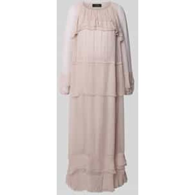 Maxi-jurk met ronde hals