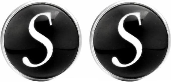 Fako Bijoux - Manchetknopen - Alfabet - Letter S