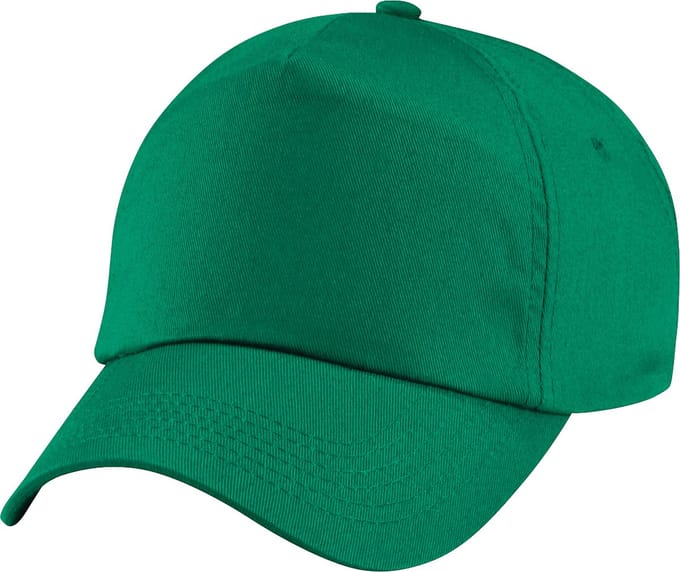 Beechfield Unisex Plain Original 5 Panel Baseball Cap (Pakket van 2) (Kelly Groen)