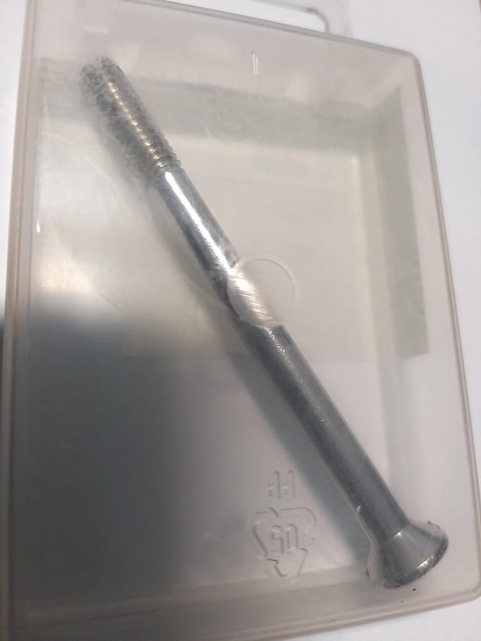 Deltafix veiligheidsbeslag schroef verzinkt 70 mm x m6 din 965 1 st.