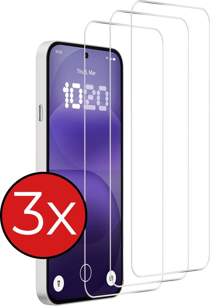 Screenprotector - 3 Stuks - Geschikt voor Nothing Phone (4a) Pro - Extra Sterk - Beschermglas - Gehard Glas - Tempered Glass - Screen Protector