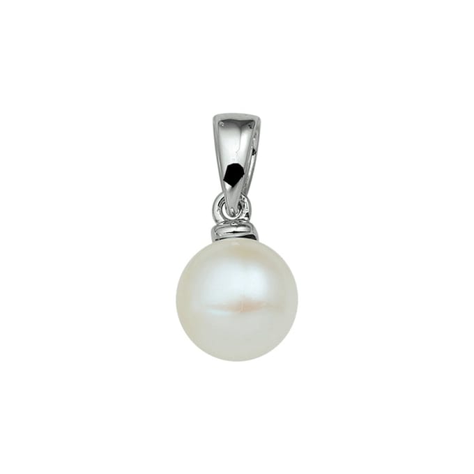 hanger parel zilver gerhodineerd