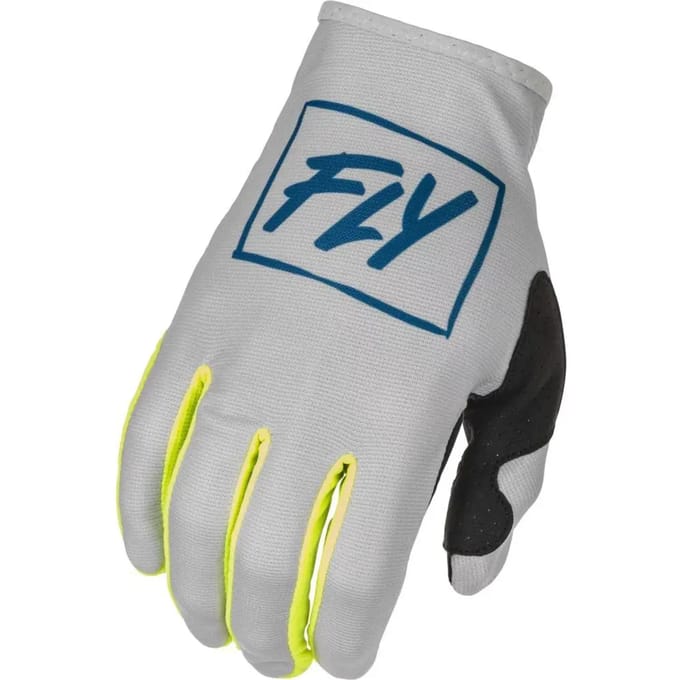 FLY Racing Lite Grijs Teal Hi-Vis - Maat S - Handschoen