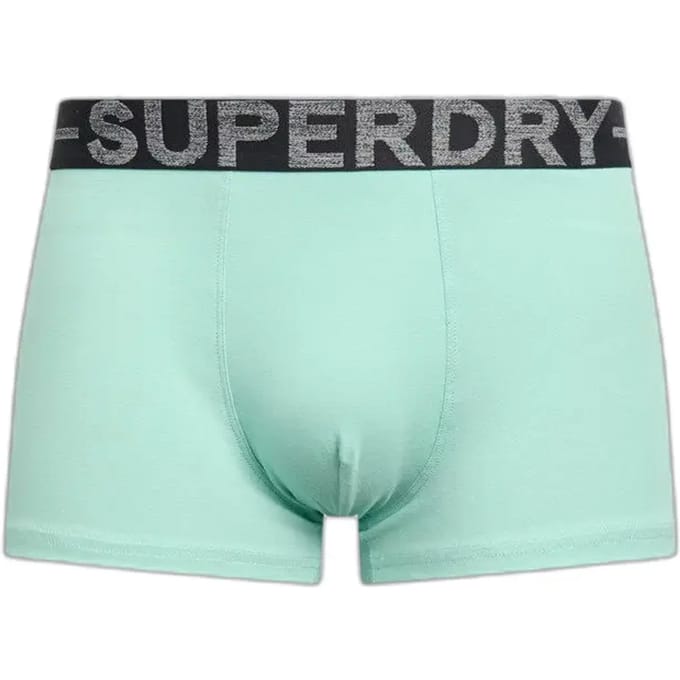 Superdry BOXER TRIPLE PACK Heren Onderbroek - Raven Black Marl