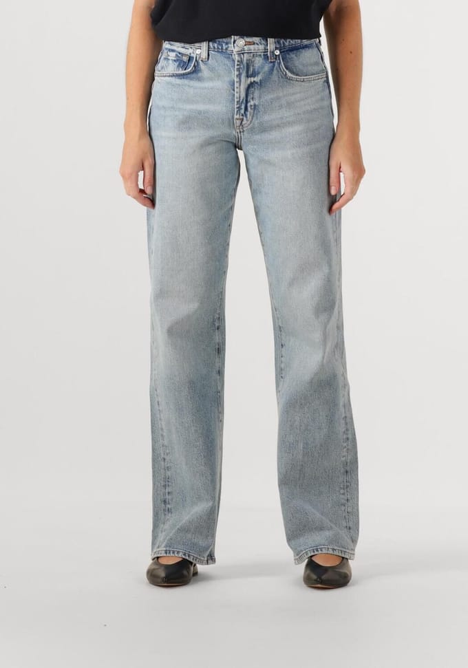7 For All Mankind Tess Trouser Ode To Jeans Dames - Broek - Lichtblauw - Maat 25