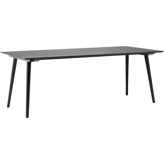 &Tradition In Between Tafel rechthoekig - 200 x 90 cm - eiken, zwart gelakt