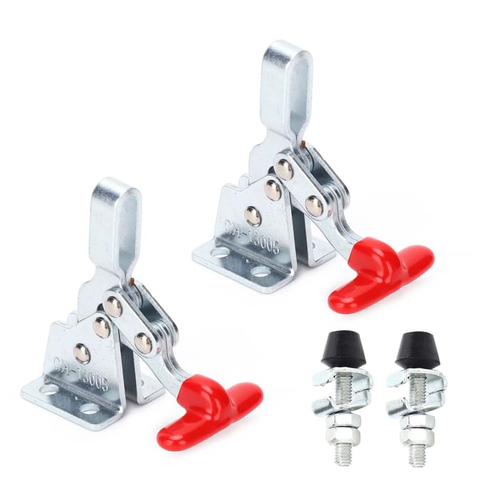 2 stuks Las Kniehevelklem Horizontale Klem Elleboog Compressor Snelspanner Handgereedschap GH?13005 white