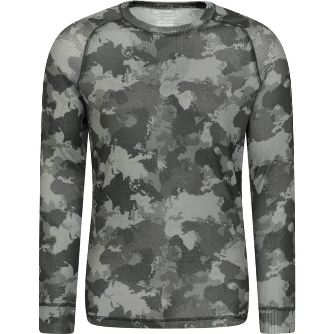 Mountain Warehouse Heren Talus Camouflage Thermo Top (Groen)