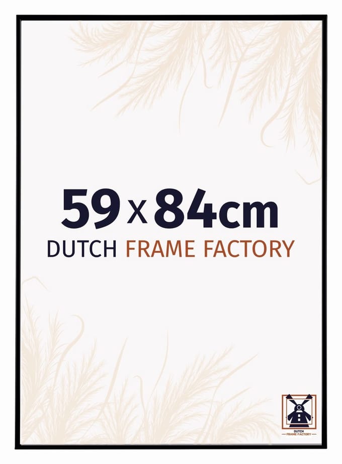 Fotolijst 59x84 cm - Kunststof - Zwart Mat - Easy