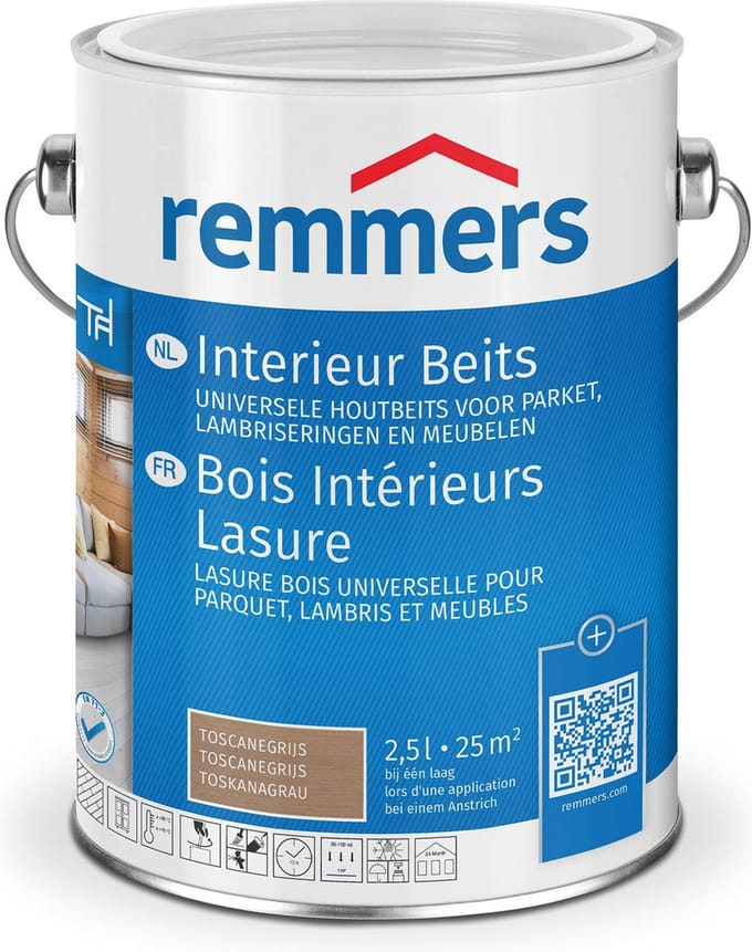 Interieur Lazuur toscanegrijs 2,5 liter
