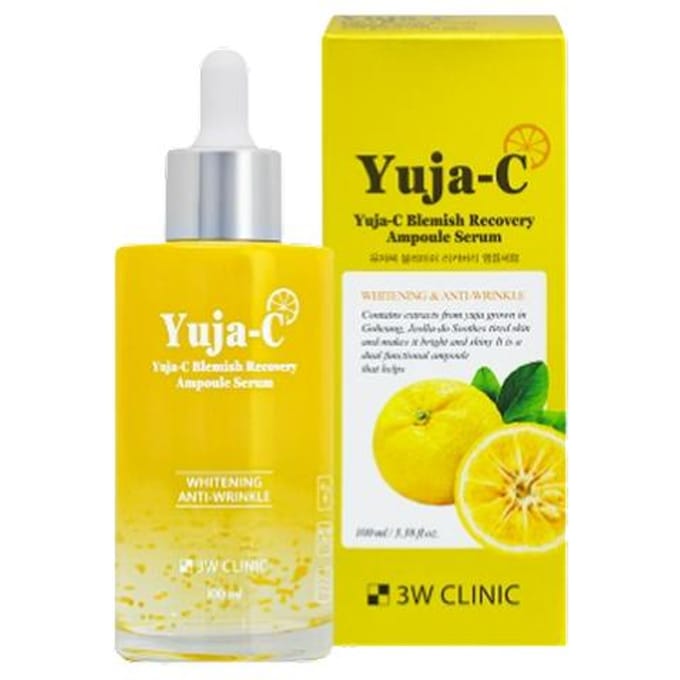 3W Clinic Yuja C Blemish Recovery Ampoule Serum 100ml – Verhelderend Vitamine C & Yuja Glow Serum 100ml white