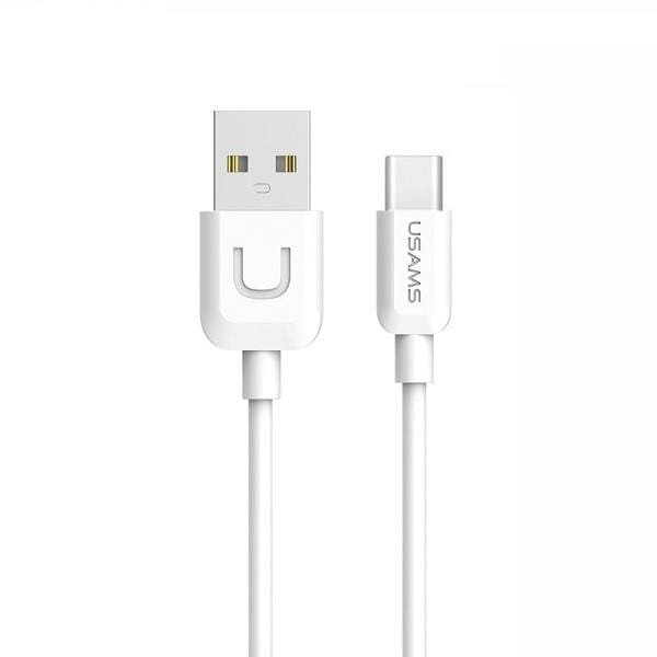 USAMS U-Turn Serie - USB-C Kabel - 1 Meter - 2A - Wit