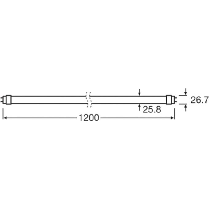 OSRAM LED lamp T8 10W buislamp EEK A 840 120cm