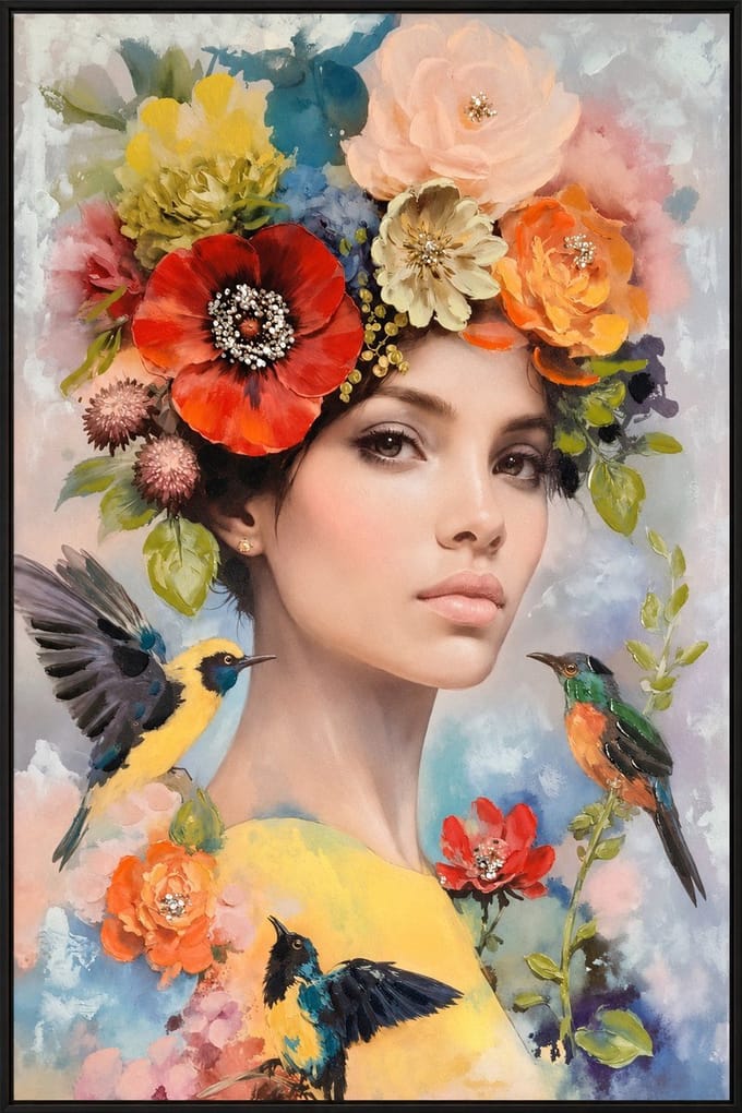 Driesprong collection - Wall art flora 82x122 cm