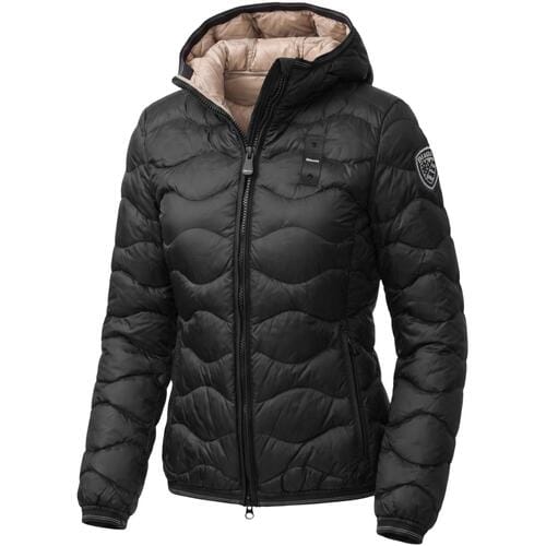 Blauer Zwart gewatteerd Camelia-jack