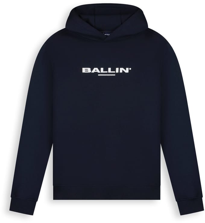 Ballin Amsterdam - Heren Regular fit Sweaters Hoodie LS - Navy - Maat S