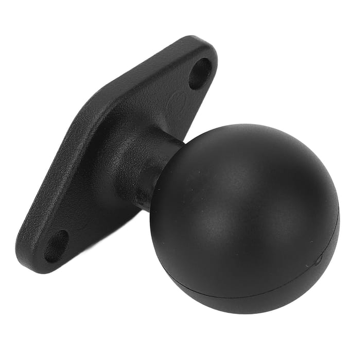1.5in Kogelmontagebasis Geanodiseerde Aluminiumlegering Ronde Plaat met C-maat Dubbele Kogelarm voor RAM black