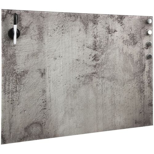 vidaXL - Magneetbord - wandmontage - 80x60 - cm - glas
