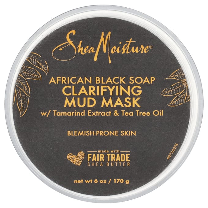 SheaMoisture, Masque de beauté purifiant à la boue, savon noir africain, 170 g (170g) gray
