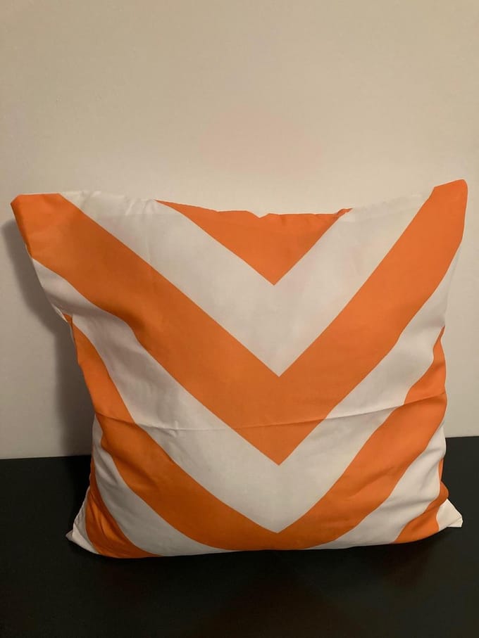 Nordic Geometry Collection Kussenhoes – Orange Edition - 45x45 cm