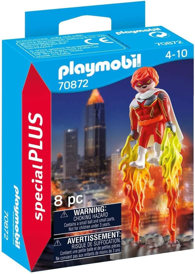 Superheld met Vuurkrachten Speelfiguur